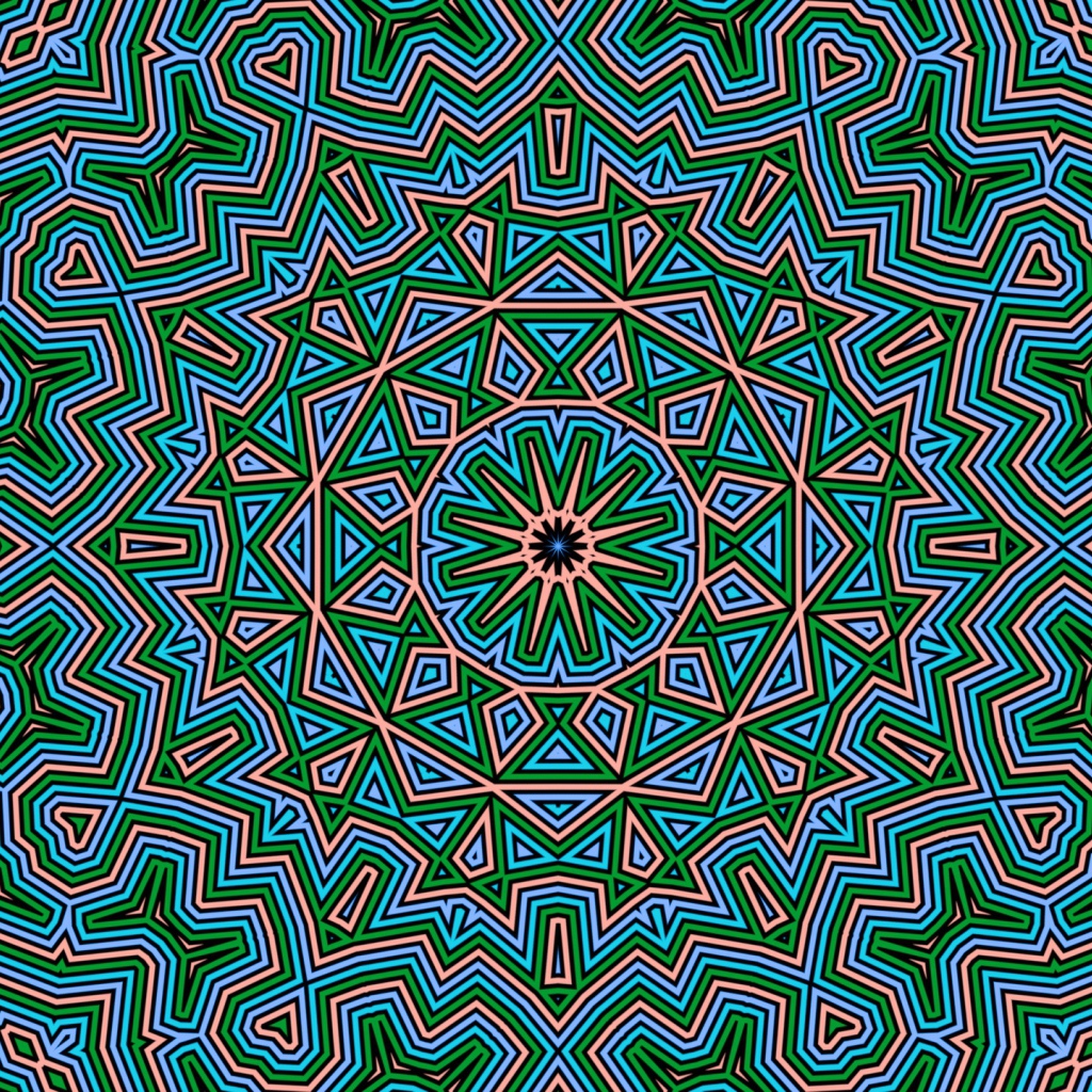 Необычный фрактальный узор 