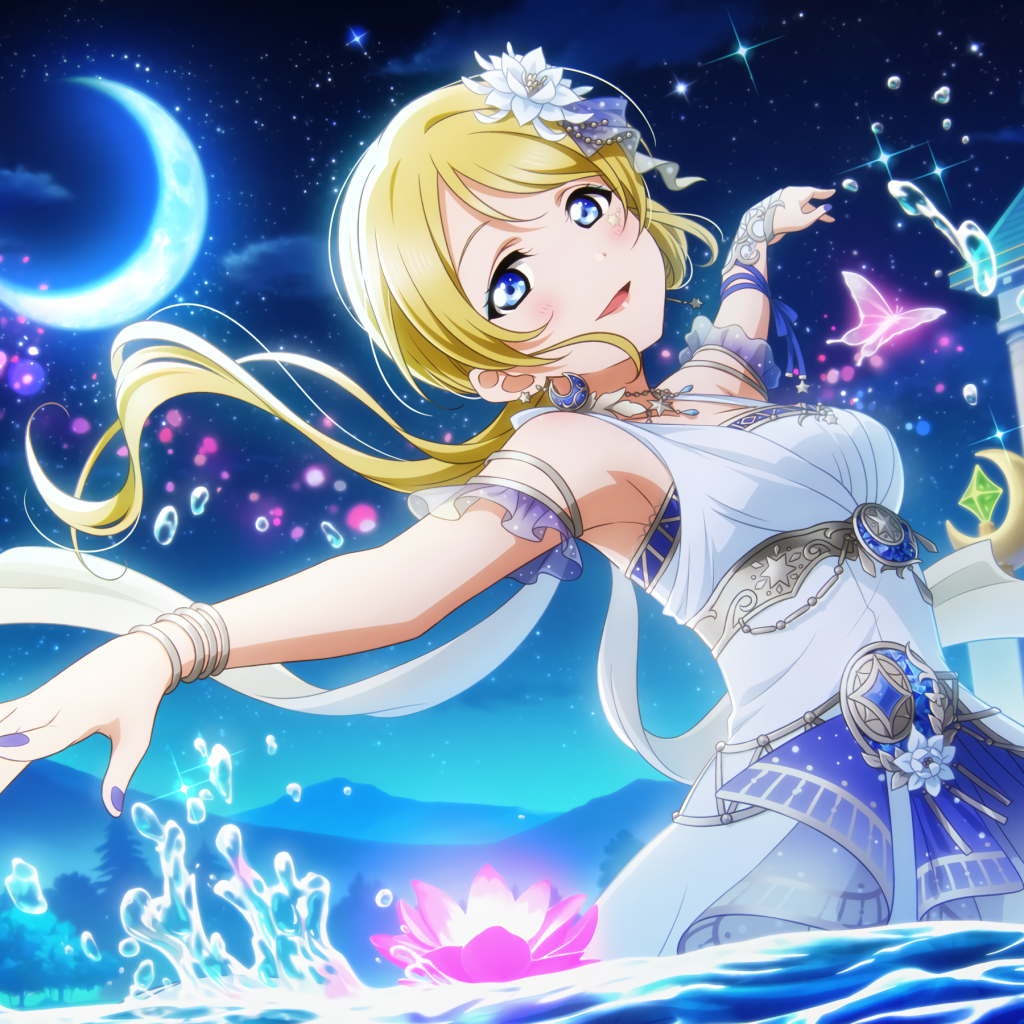 Девушка с аниме Love Live! School Idol Project