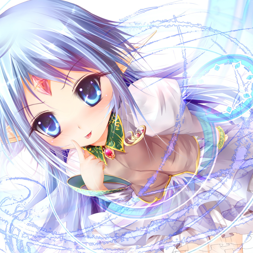 Голубоглазая красивая девушка аниме Rance