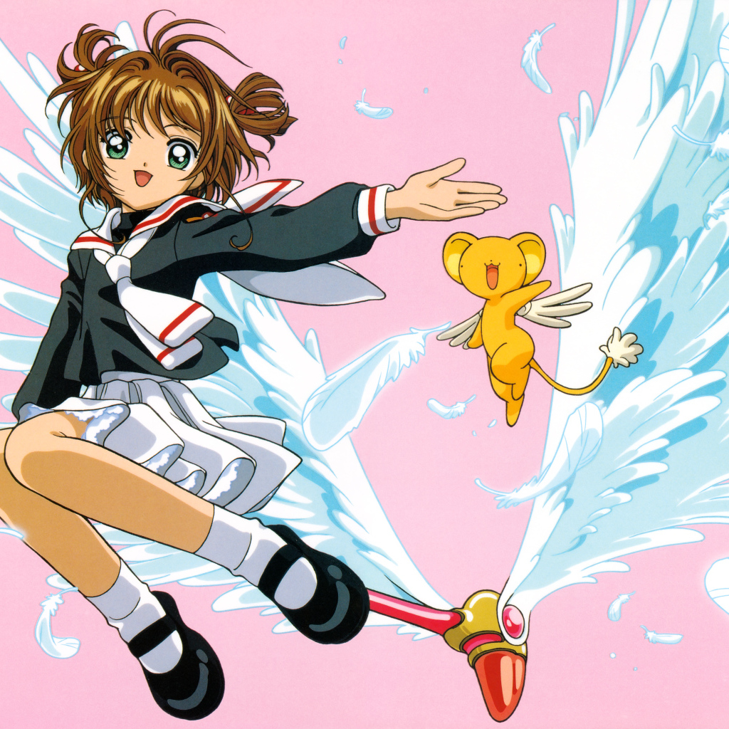 Девушка Sakura Kinomoto аниме  Сакура - Собирательница Карт