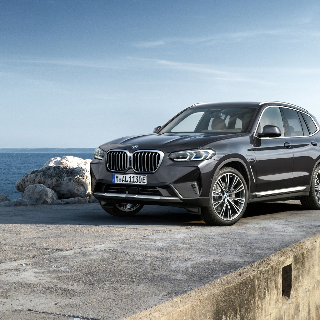Автомобиль BMW X3 XDrive30e 2021 года у моря