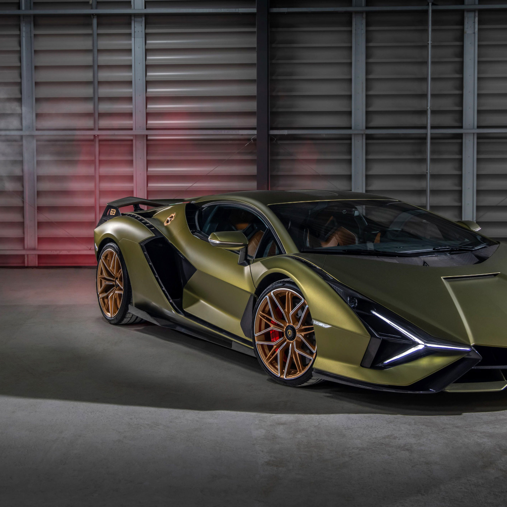 Быстрый автомобиль Lamborghini Sián FKP 37