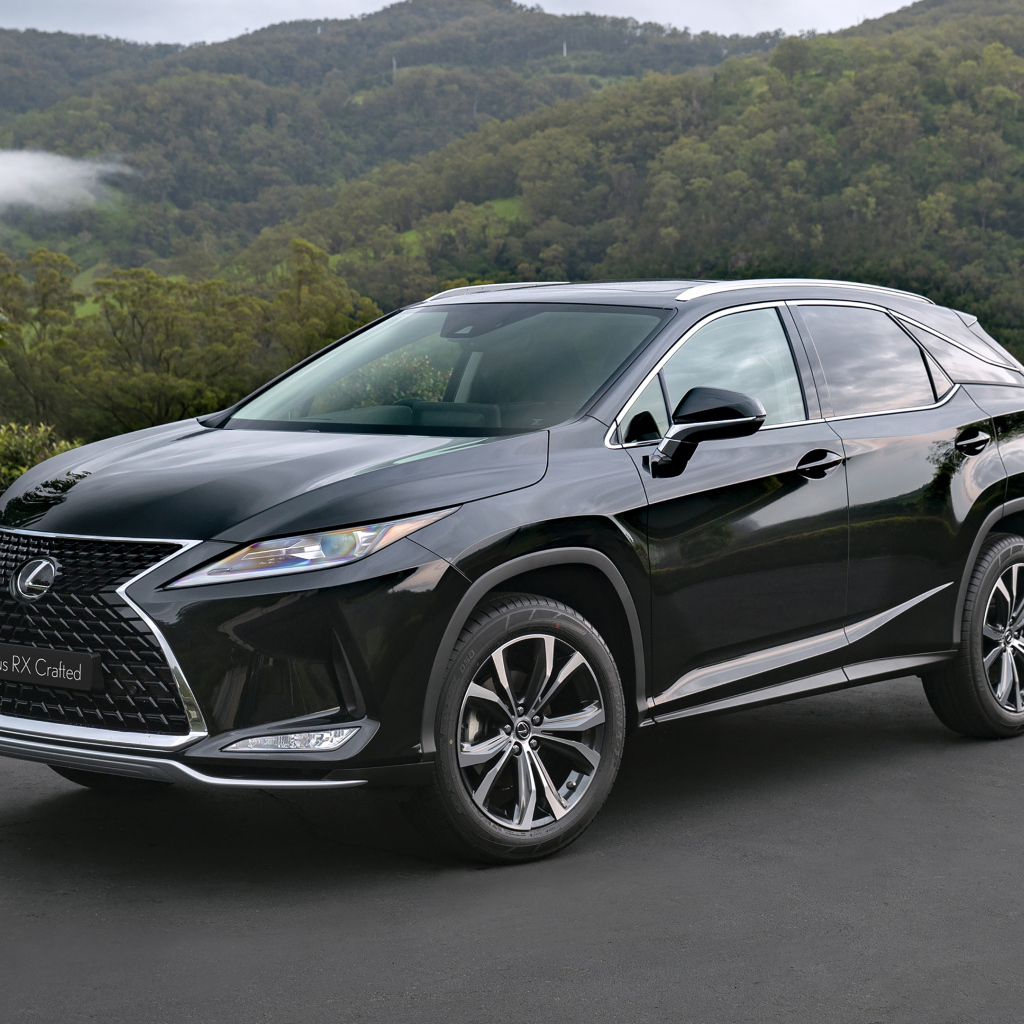 Стильный черный автомобиль Lexus RX 300 Crafted Edition 2021 года