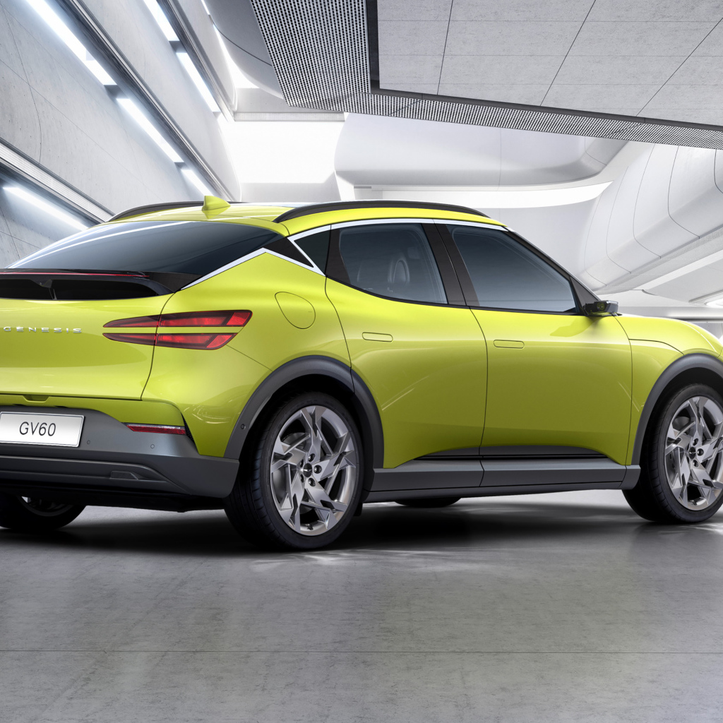 Автомобиль Genesis GV60,  2021 года вид сзади
