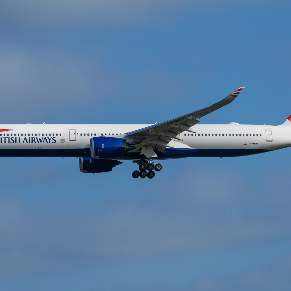 Пассажирский Airbus  A350-1000 авиакомпании British Airways