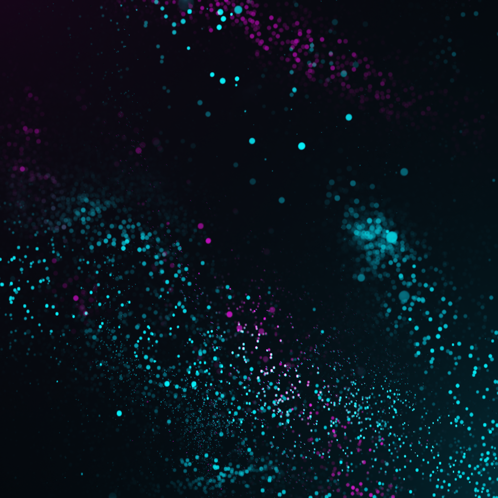 Красивые неоновые точки на черном фоне 