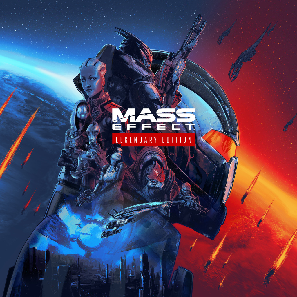 Постер новой компьютерной игры Mass Effect: Legendary Edition, 2021
