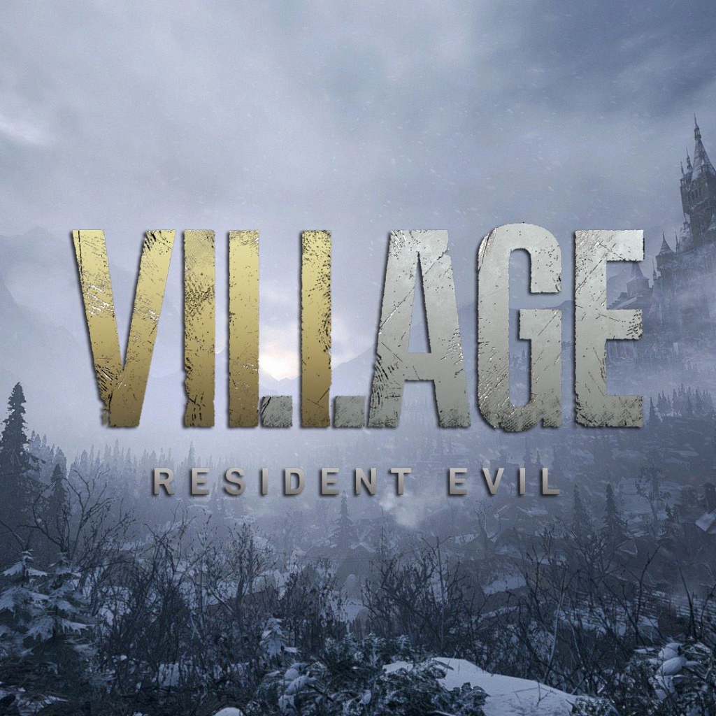 Постер новой игры в стиле хоррор  Resident Evil Village, 2021