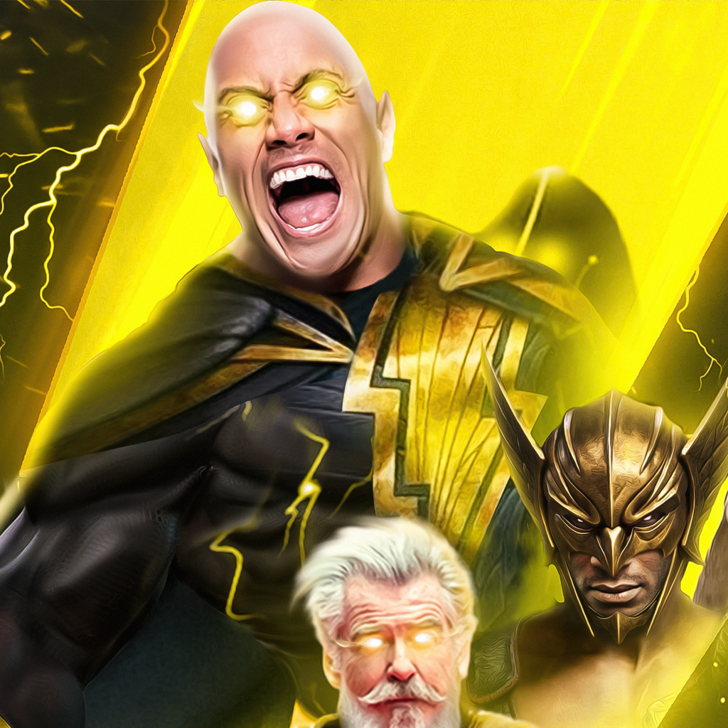 Постер нового фильма Чёрный Адам, 2022