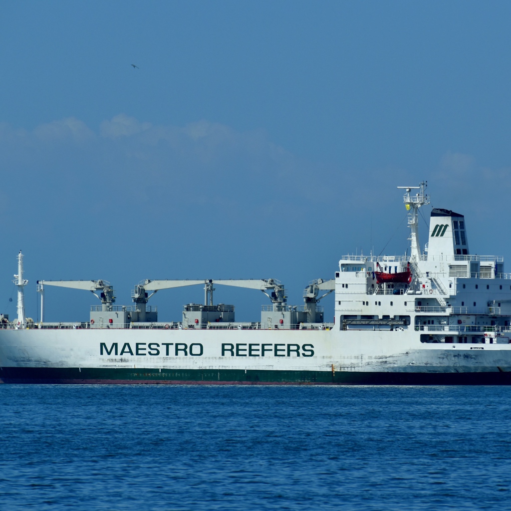 Большое грузовое судно Maestro Reefers