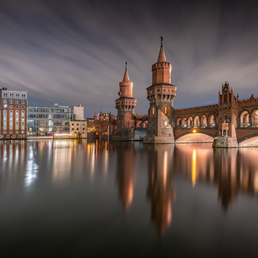 Старинный мост Обербаумбрюкке через мост, Германия