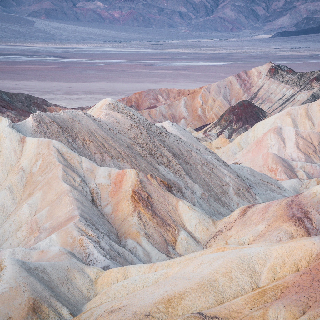 Пустыня долина смерти в Калифорнии, США