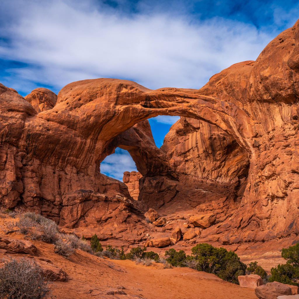 Каменные арки в Национальном парке Каньонлендс, США 