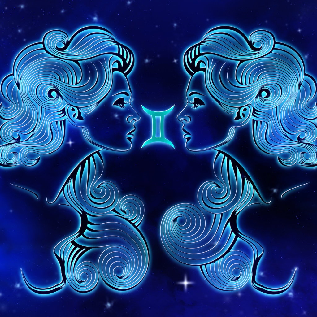 Beautiful zodiac sign Gemini