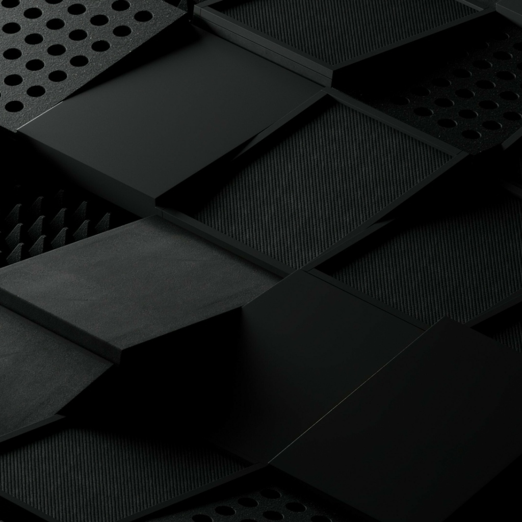 Абстрактные черные квадраты