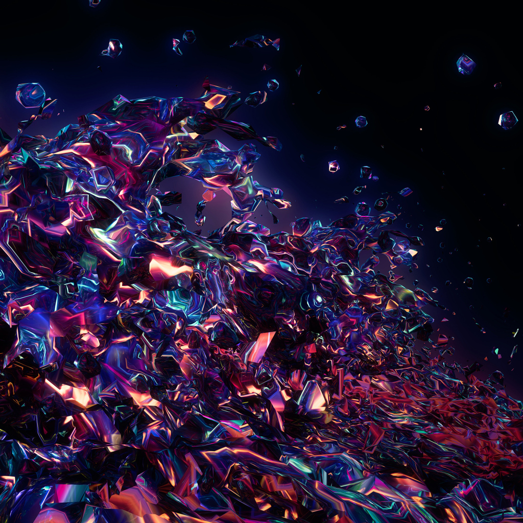 Абстрактная разноцветная лава