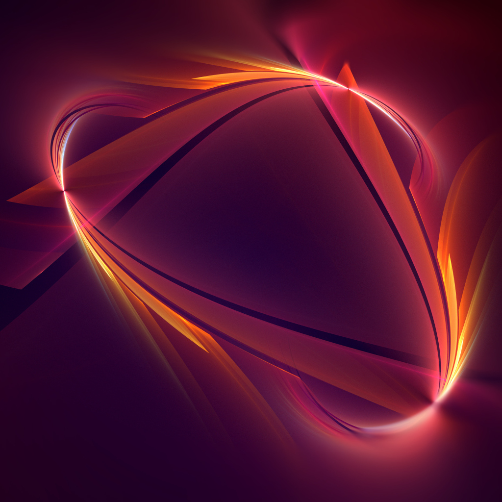 Абстрактный огненный хвост на красном фоне