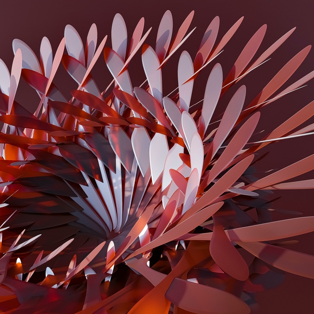 Абстрактный цветок на коричневом фоне