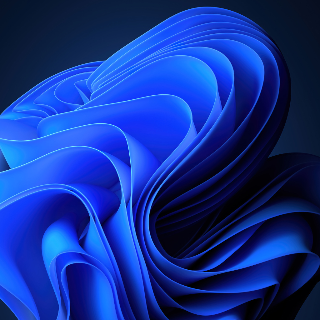 Красивый яркий синий узор на сером фоне