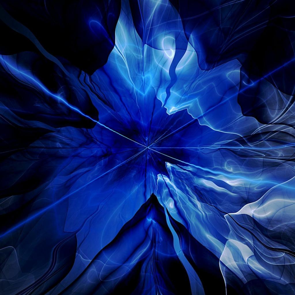 Голубой необычный абстрактный узор