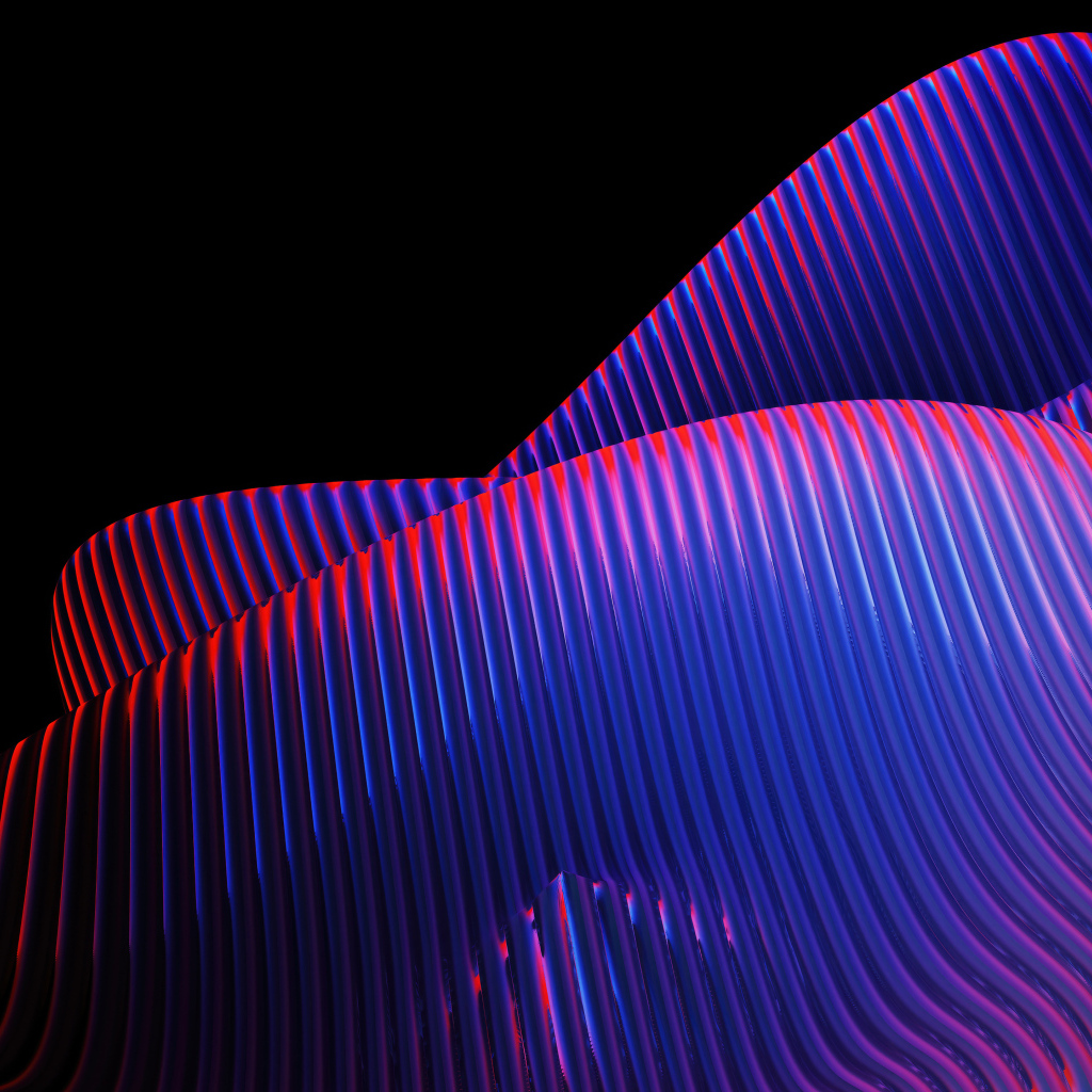 Красочные абстрактные 3д формы на черном фоне