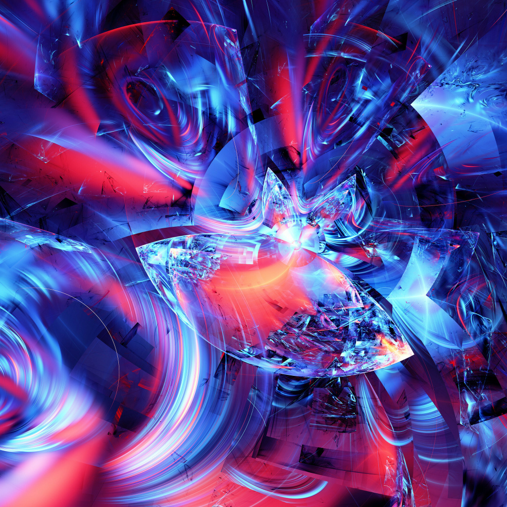 Градиентный фрактальный рисунок