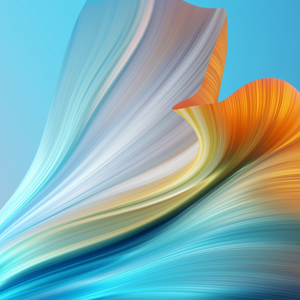 Градиентный рисунок на голубом фоне