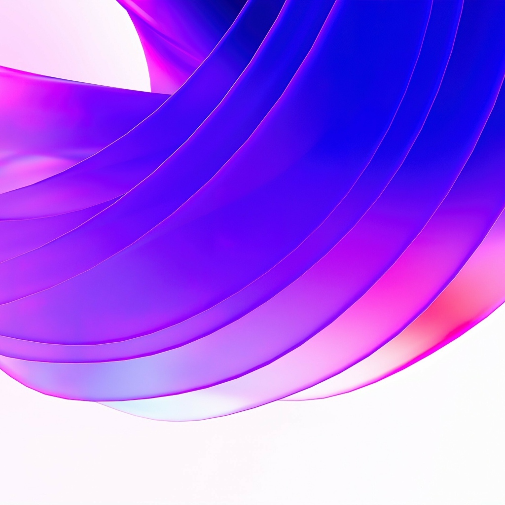 Сиреневые волны на белом фоне