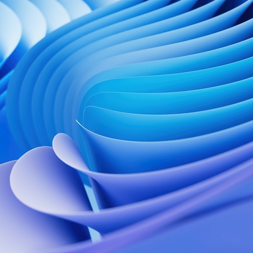 Много голубых волн крупным планом