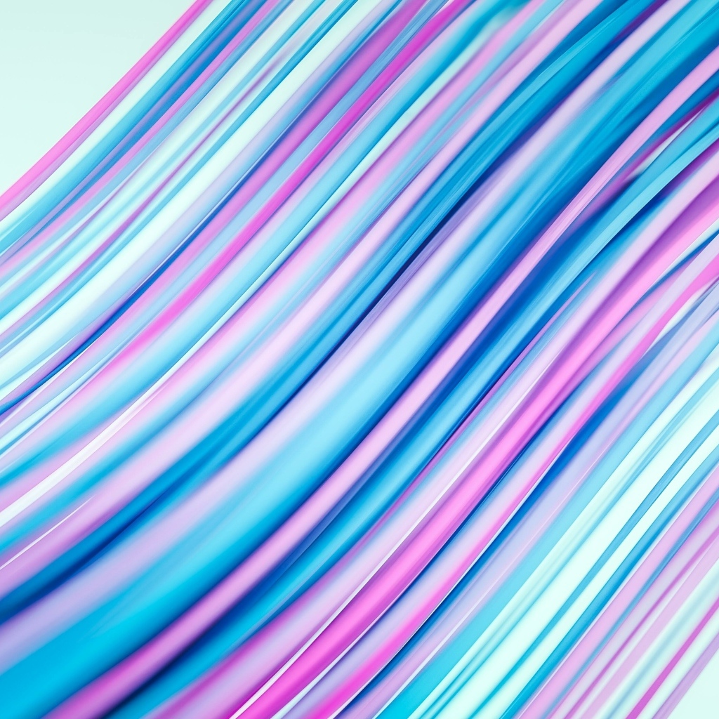 Разноцветные волнистые линии на белом фоне