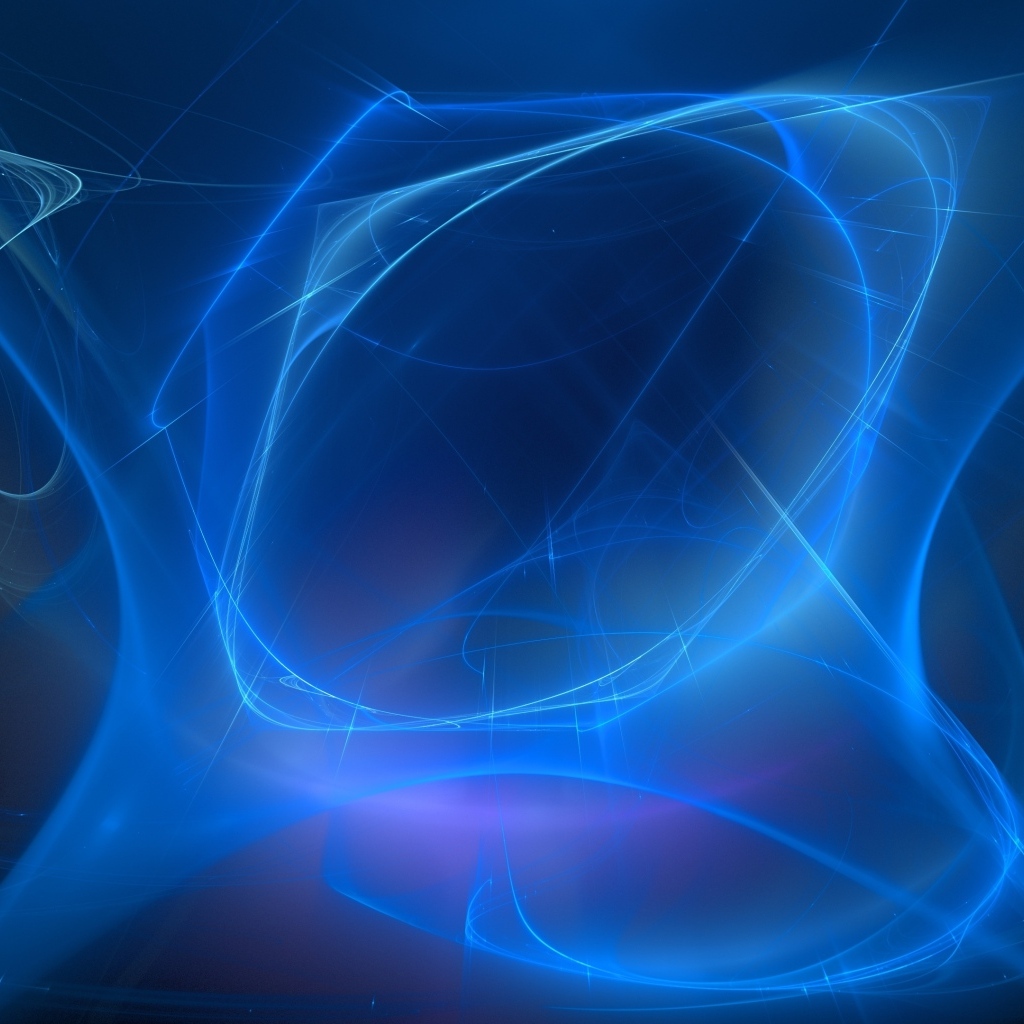 Неоновые синие линии на черном фоне