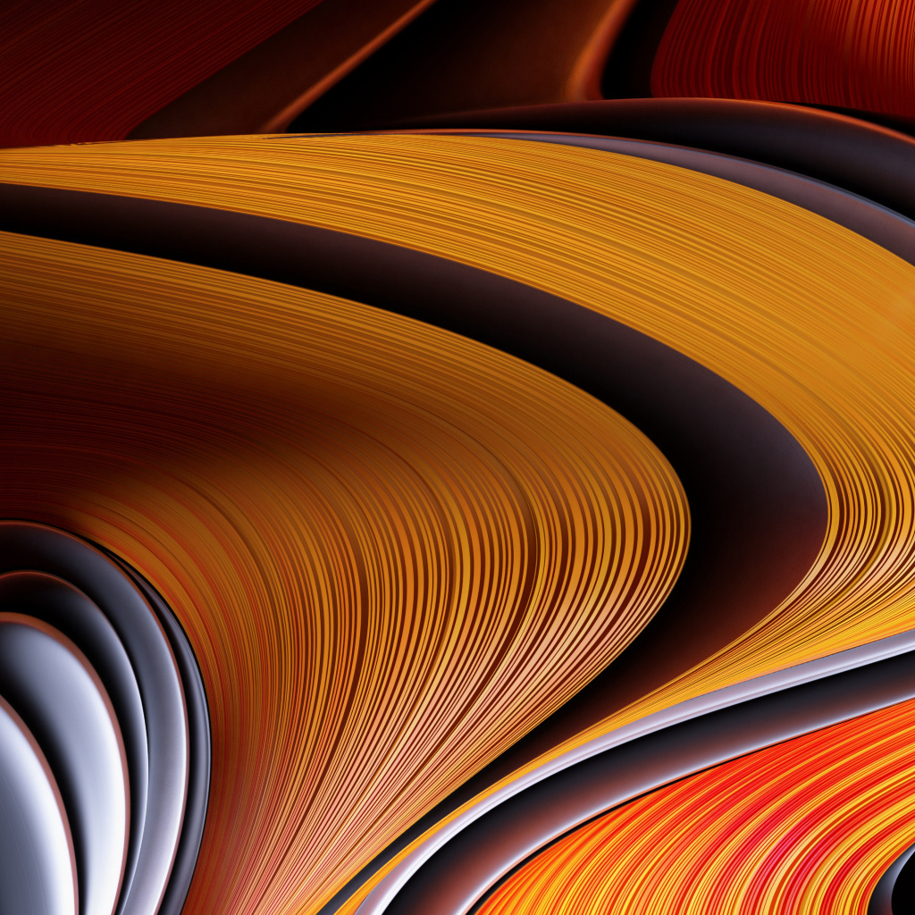 Оранжевый волнистый абстрактный узор