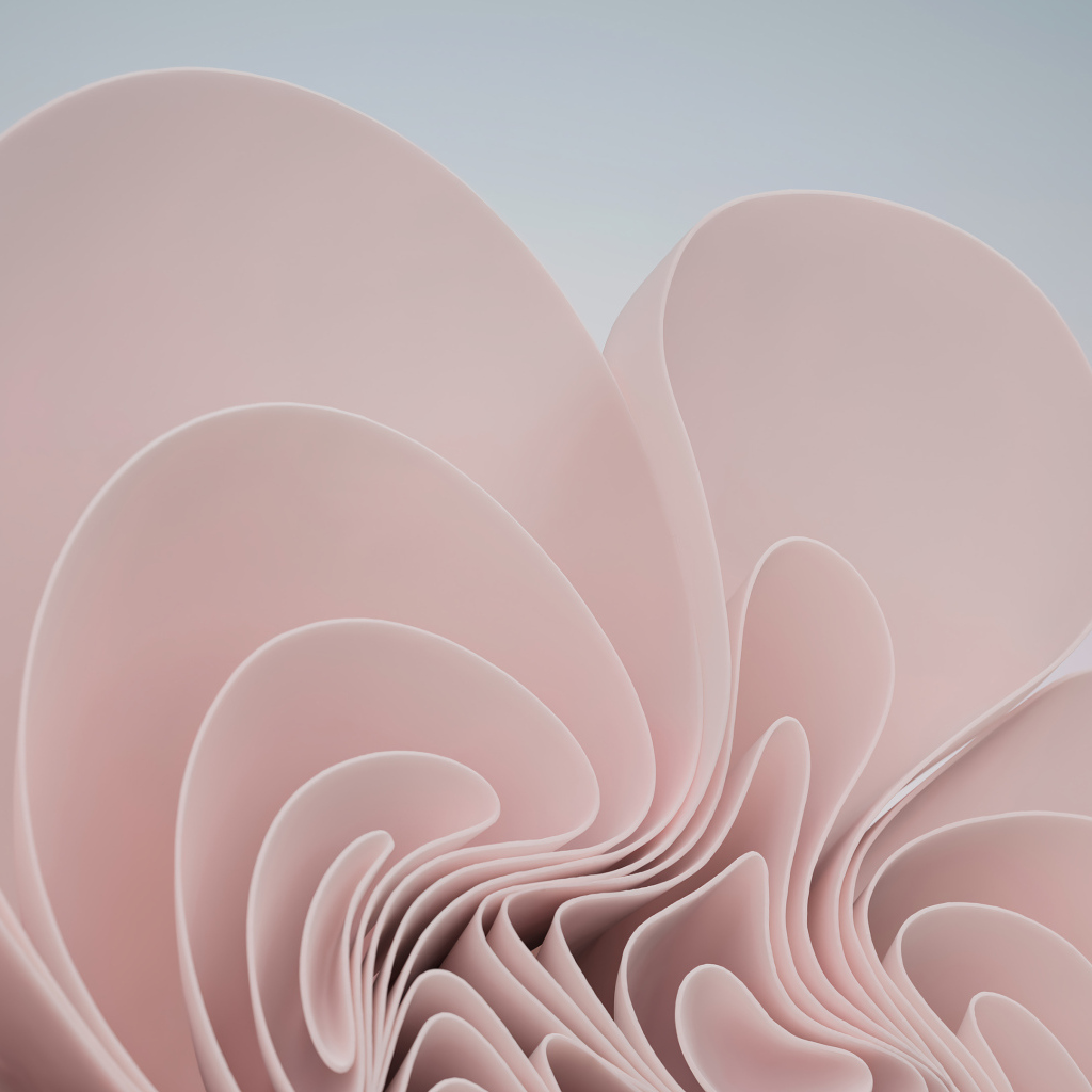 Розовый абстрактный узор на сером фоне