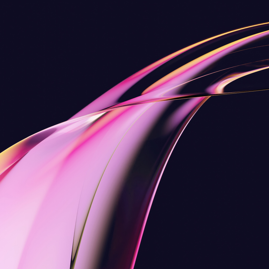 Розовый абстрактный лепесток на черном фоне