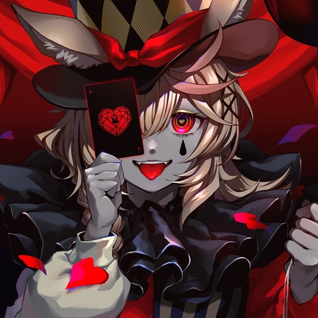 Девушка аниме с картой и шариками