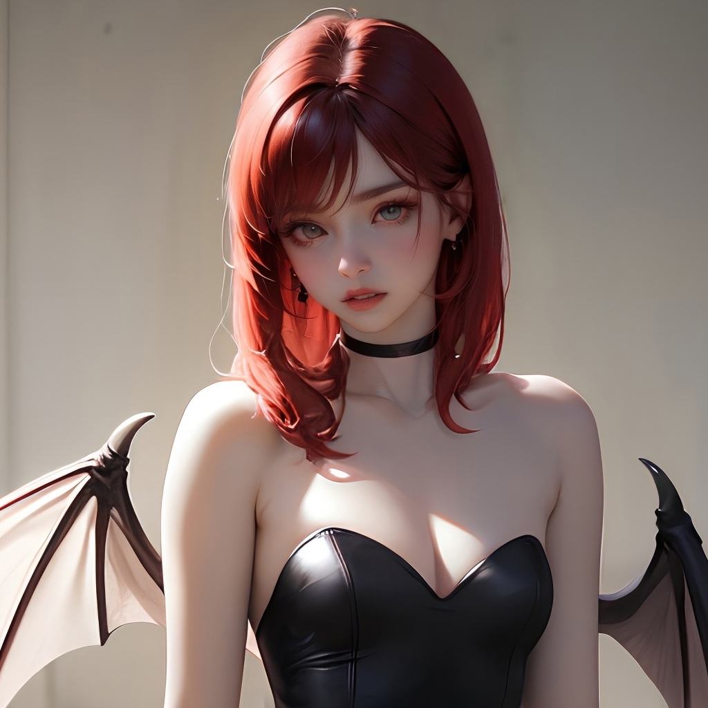 Девушка аниме с крыльями 