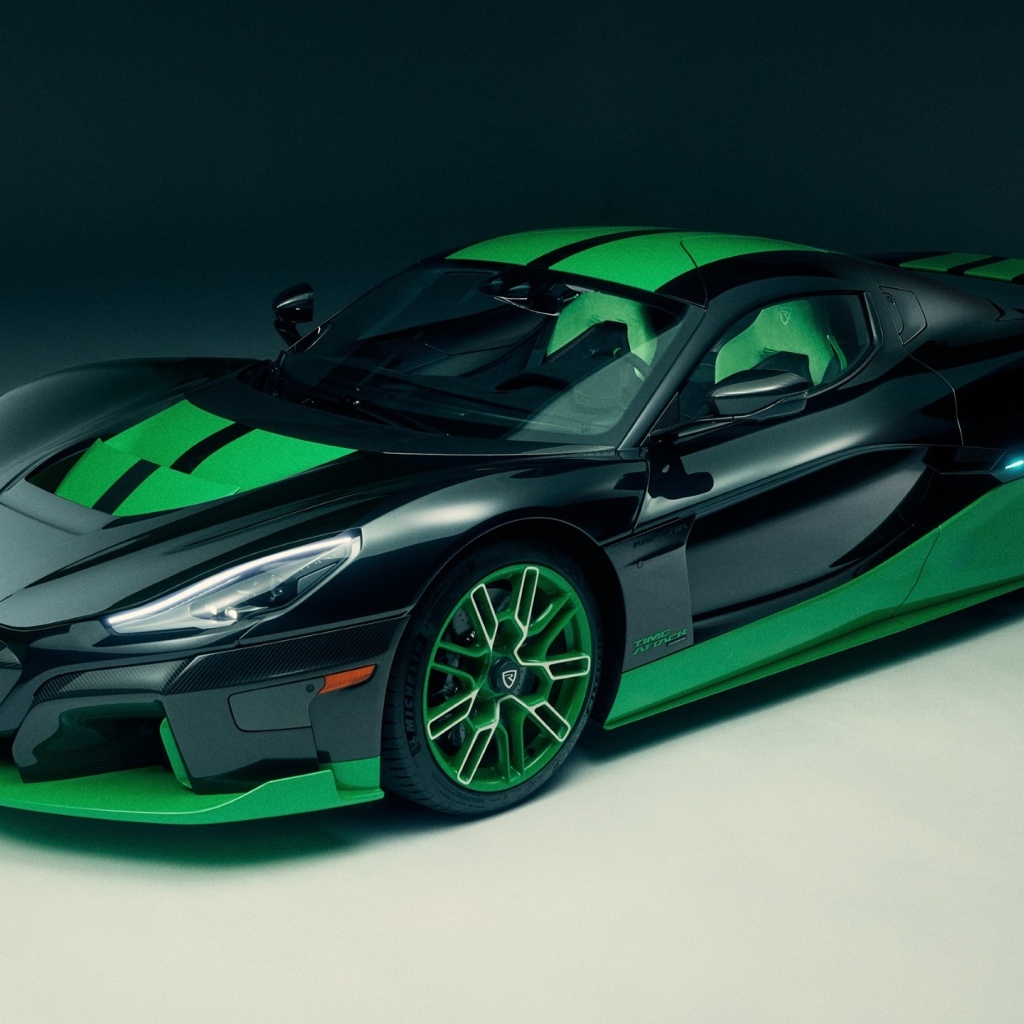 Быстрый автомобиль Rimac Nevera Time Attack 2023 года