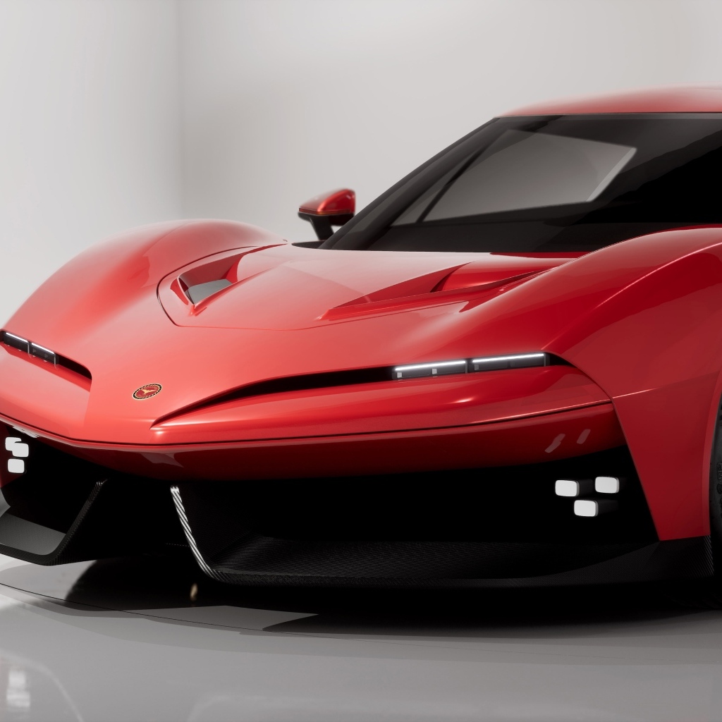 Вид спереди на автомобиль Bizzarrini The Giotto