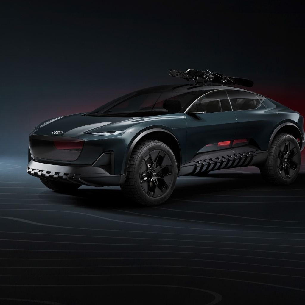 Автомобиль Audi Activesphere на черном фоне