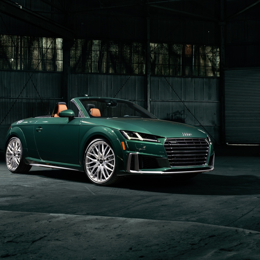 Зеленый кабриолет Audi TT Roadster Final Edition 2023  года