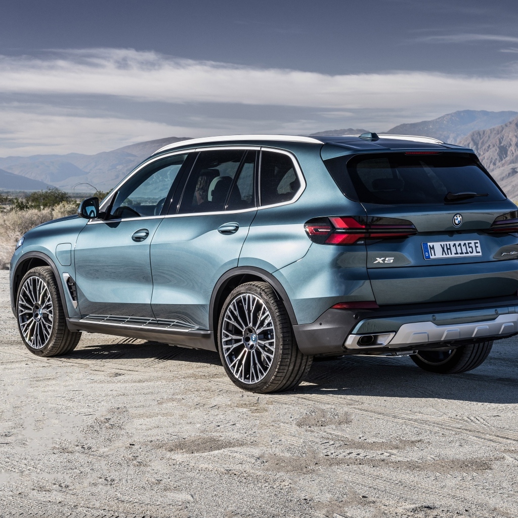 Кроссовер BMW X5 2023 вид сзади