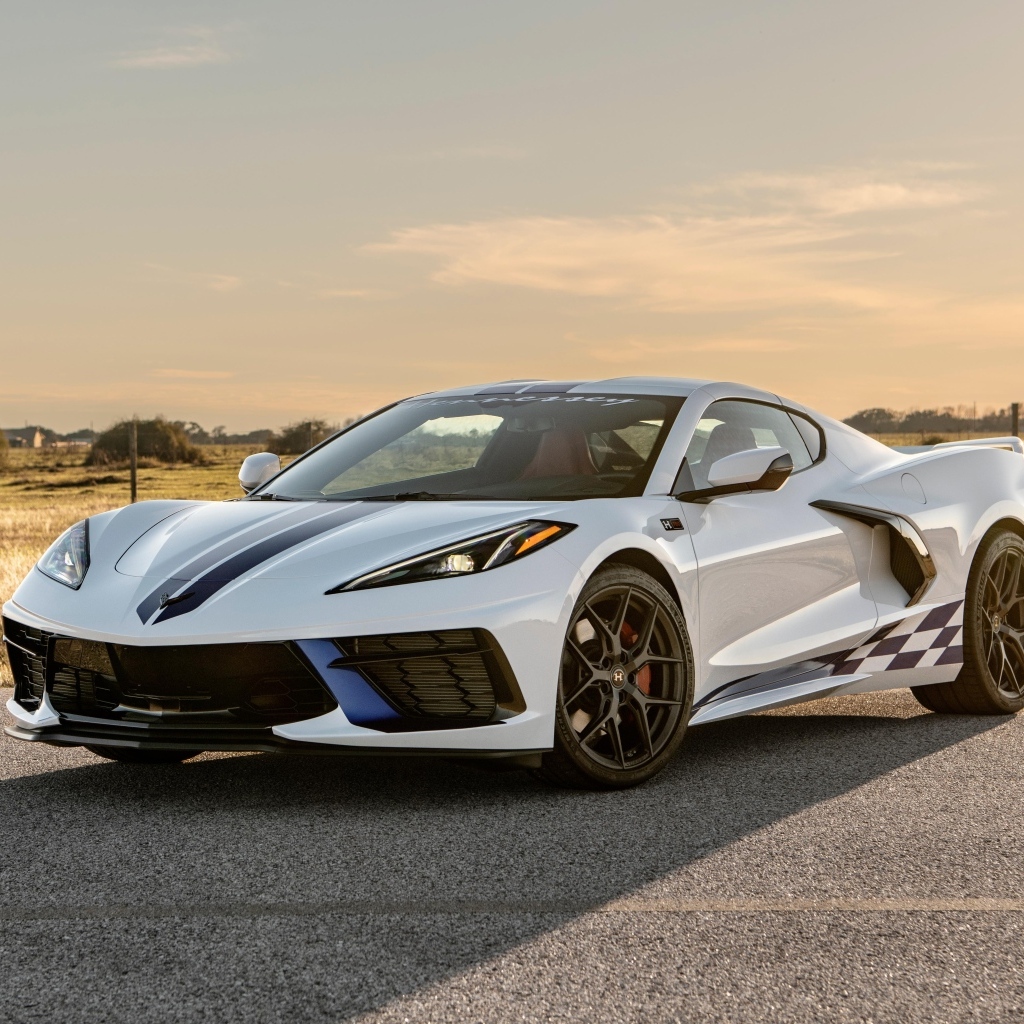 Спортивный Hennessey Chevrolet Corvette Stingray Supercharged H700 2023 года