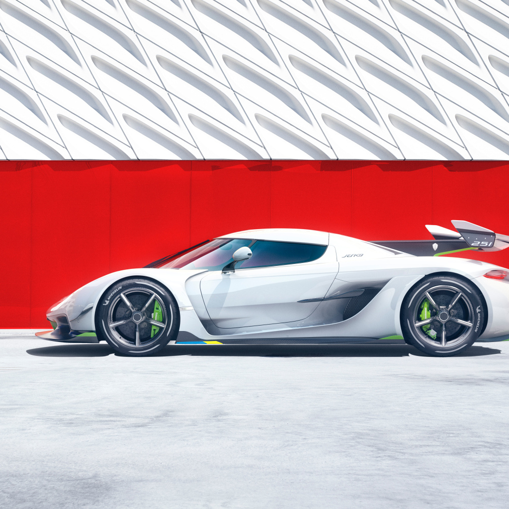 Автомобиль Koenigsegg Jesko вид сбоку