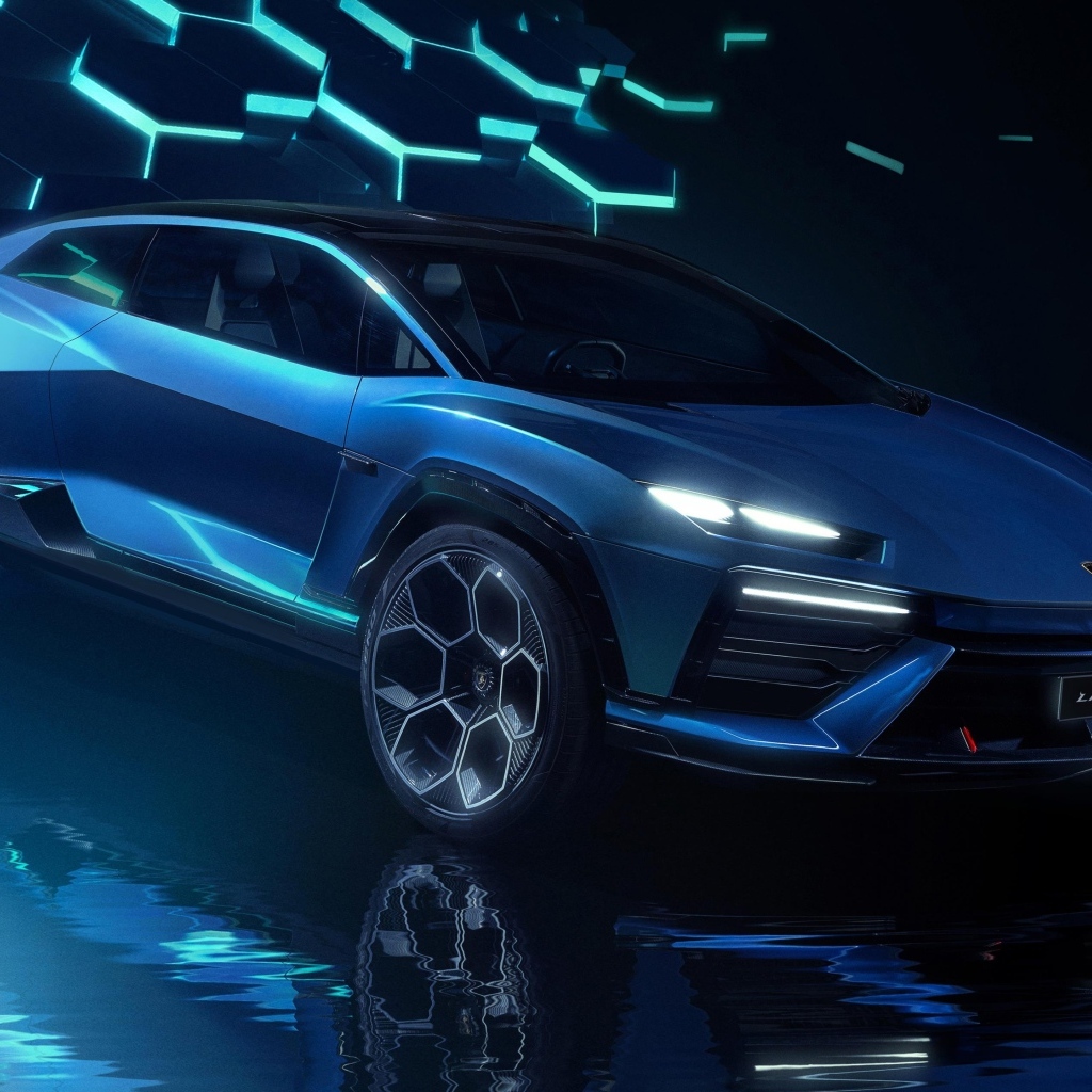 Дорогой новый автомобиль Lamborghini Lanzador Concept EV