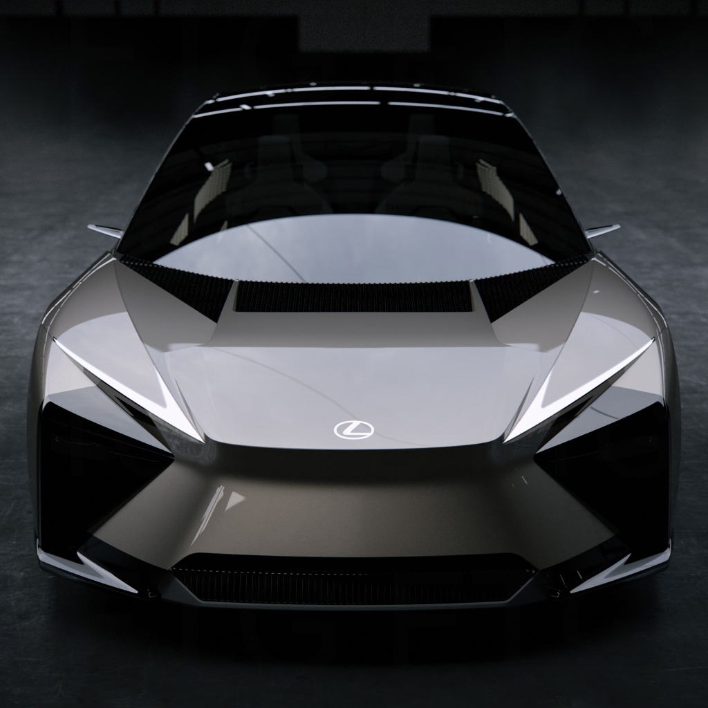 Вид спереди на автомобиль Lexus LF-ZL