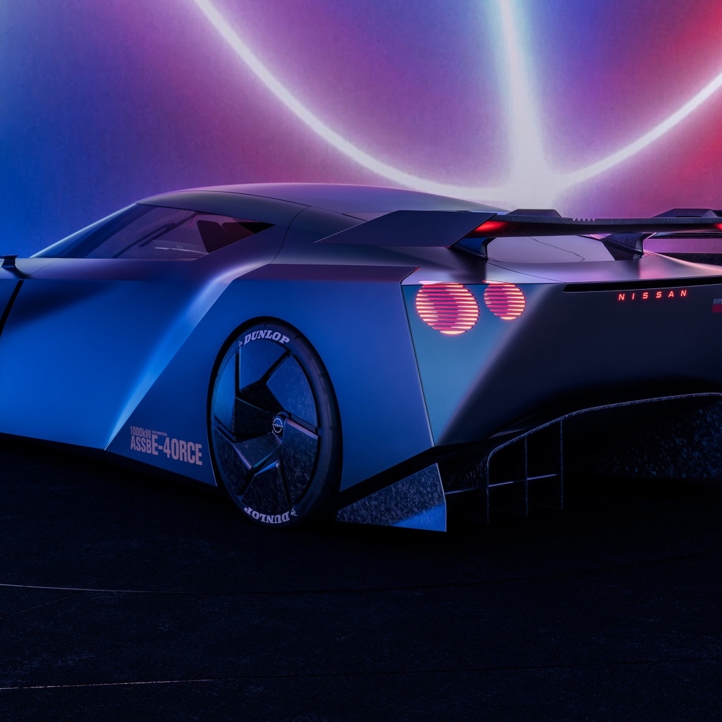 Вид сзади на автомобиль Nissan Hyper Force