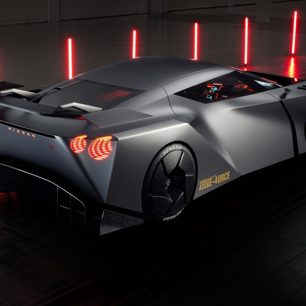 Вид сзади на автомобиль концепт Nissan Hyper Force