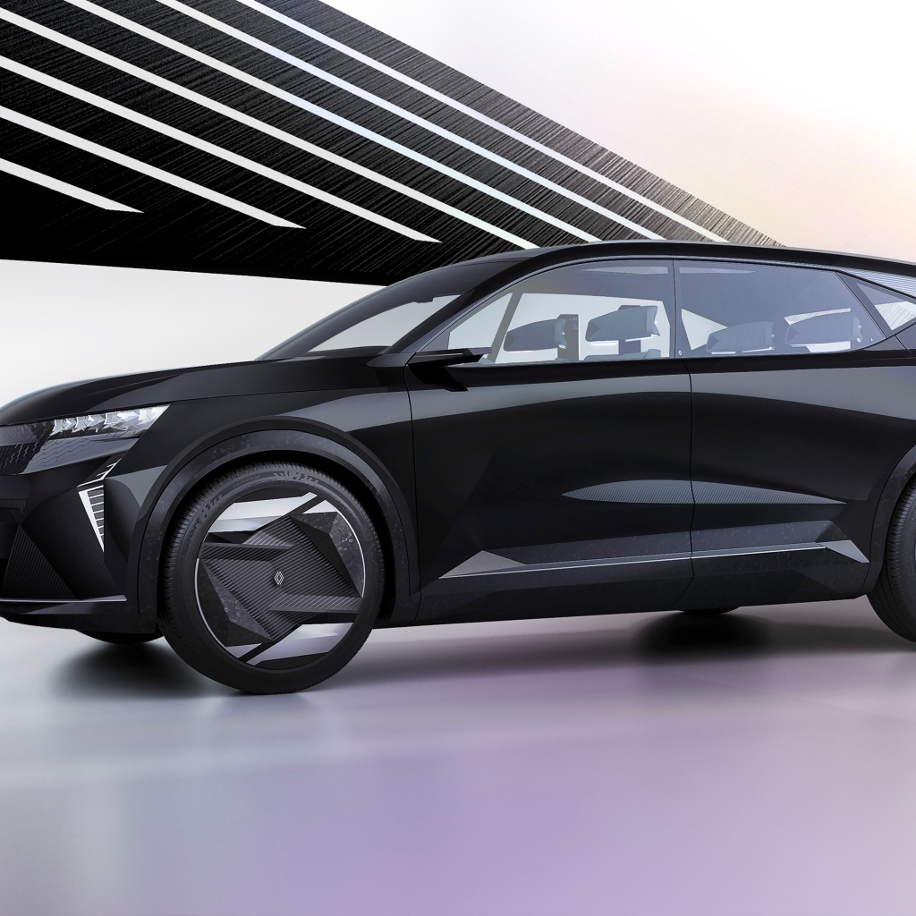 Черный автомобиль Renault Scénic Vision