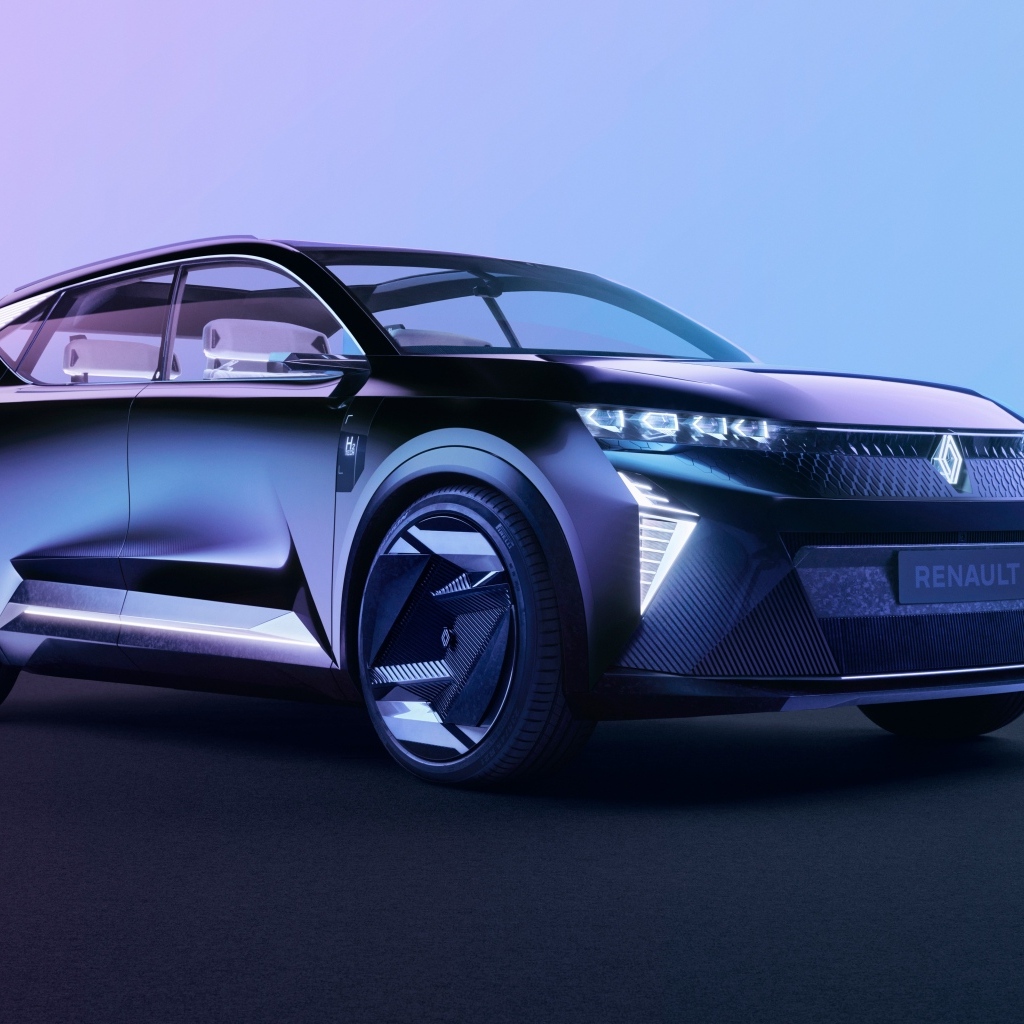 Синий автомобиль Renault Scénic Vision