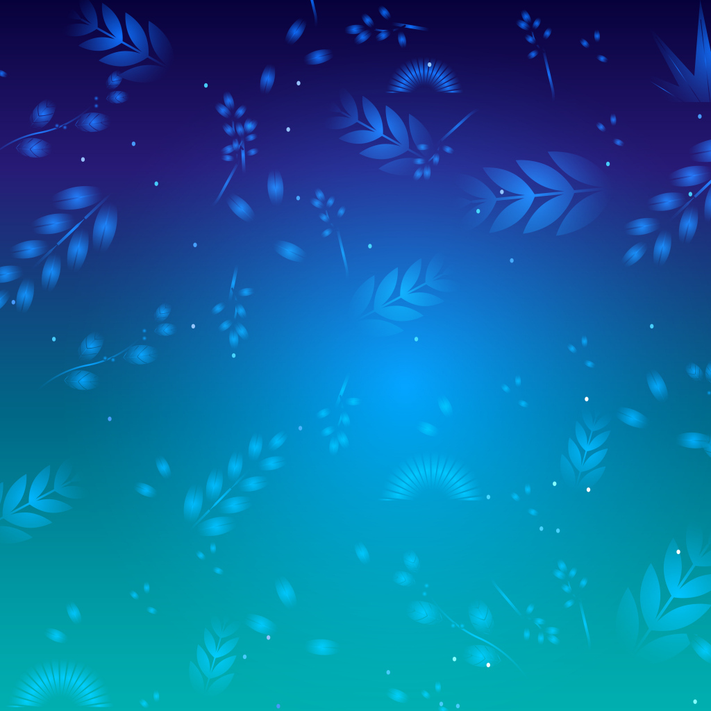 Листья на голубом фоне, текстура